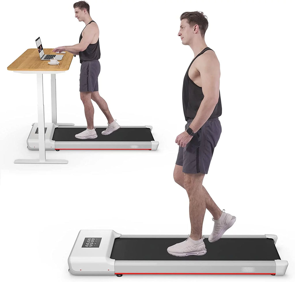 0.6-3.8 mph Under Desk Walking Treadmill with Remote Control LED Display B47775