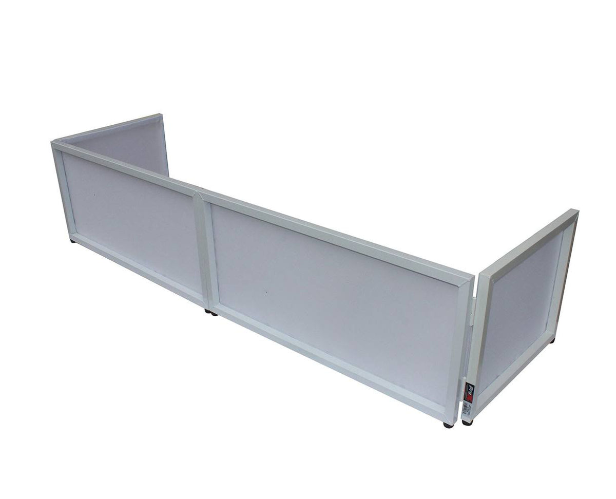 6ft Table Top DJ Facade White Trim Black White Scrim P201918