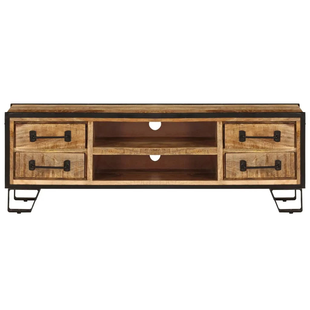TV Cabinet with Drawers Solid Mango Wood W129