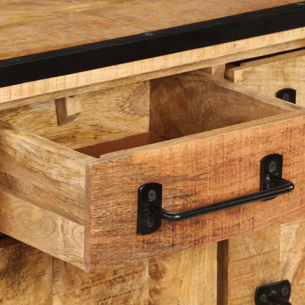 TV Cabinet with Drawers Solid Mango Wood W129