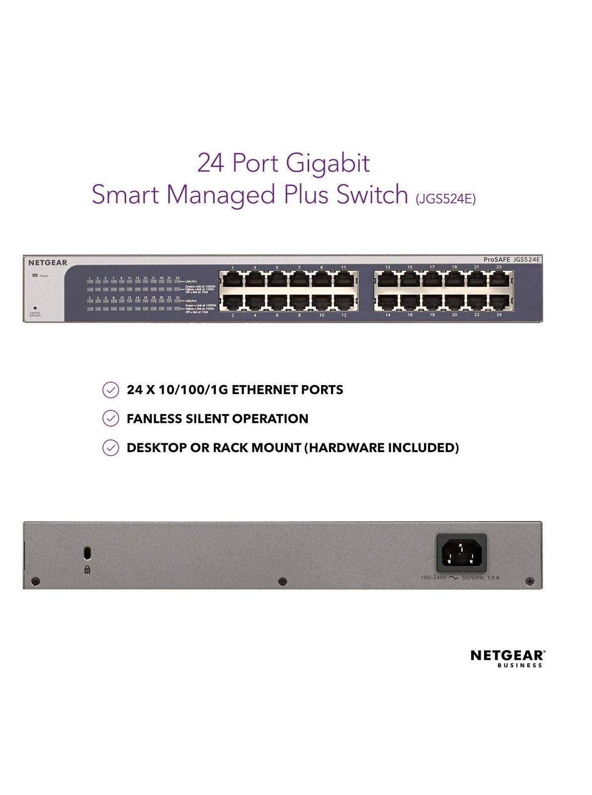 24-Port Rackmount Managed Gigabit Ethernet Switch S412717