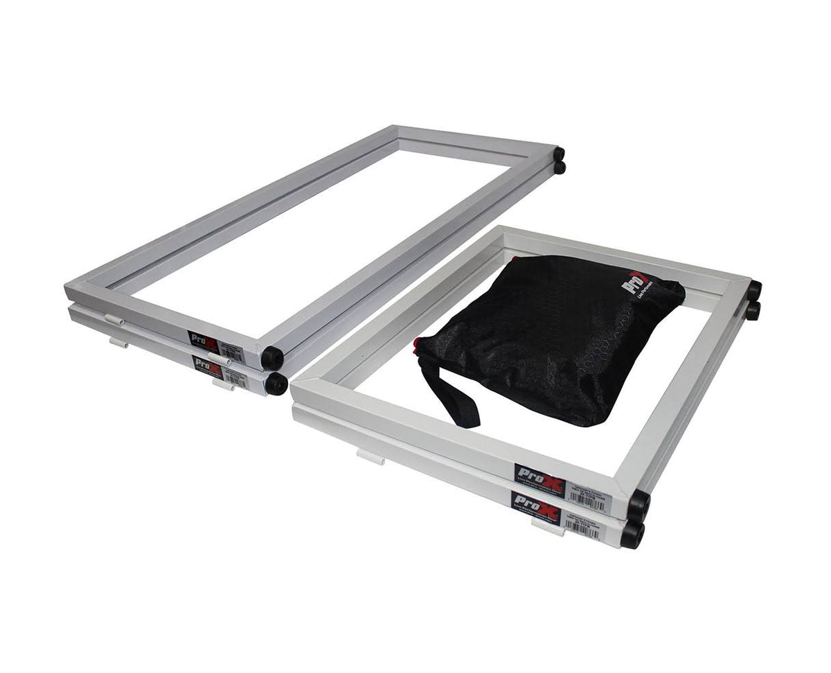 6ft Table Top DJ Facade White Trim Black White Scrim P201918