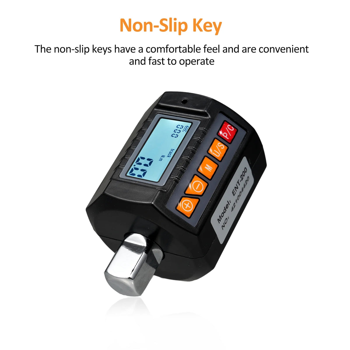 1/2'' Drive Torque Gauge with Backlit Display and Ratchet Wrench B4805