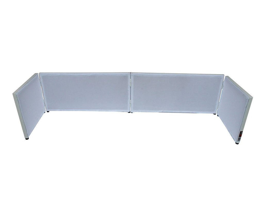 6ft Table Top DJ Facade White Trim Black White Scrim P201918