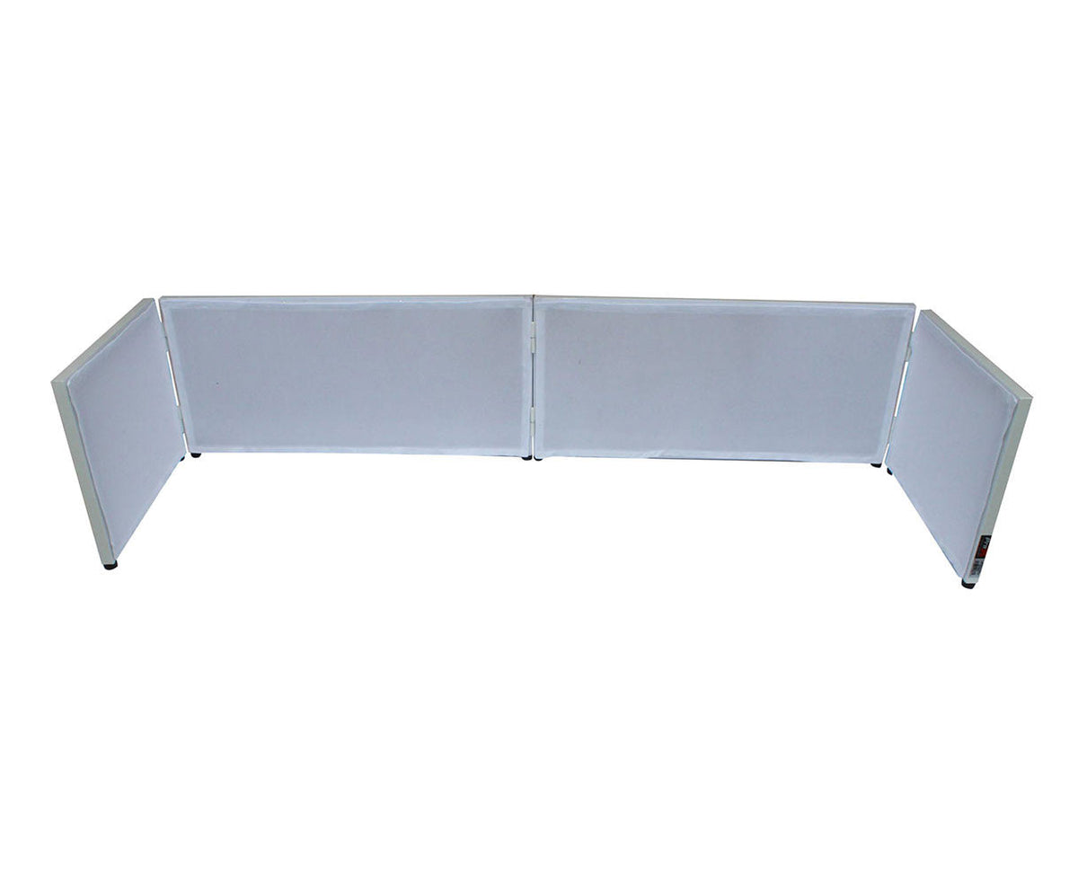 6ft Table Top DJ Facade White Trim Black White Scrim P201918