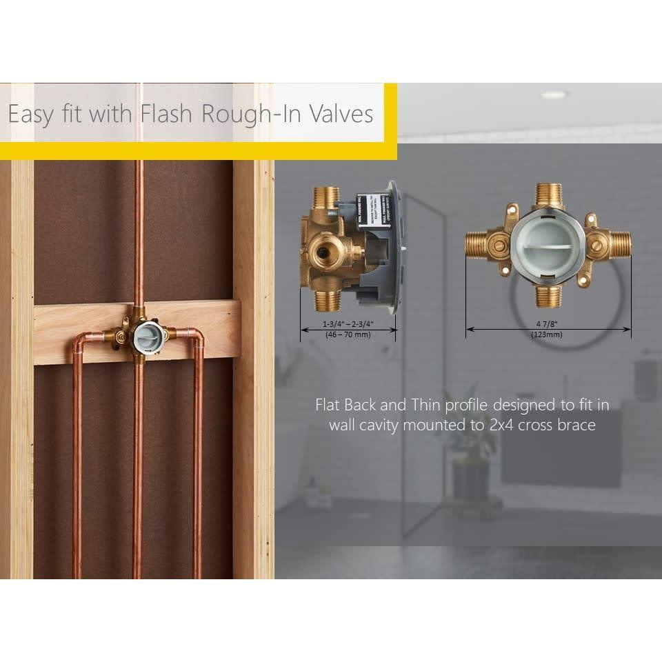 Polished Chrome Shower Trim Kit with Shower Head and Cartridge L69450