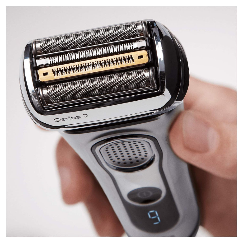 Silver Electric Shaver with Clean & Charge Station and Travel Case M240