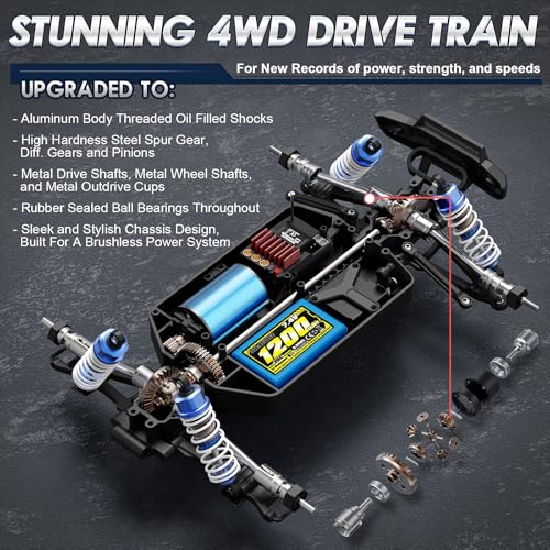1/16 Scale 4WD Brushless RC Truck N642