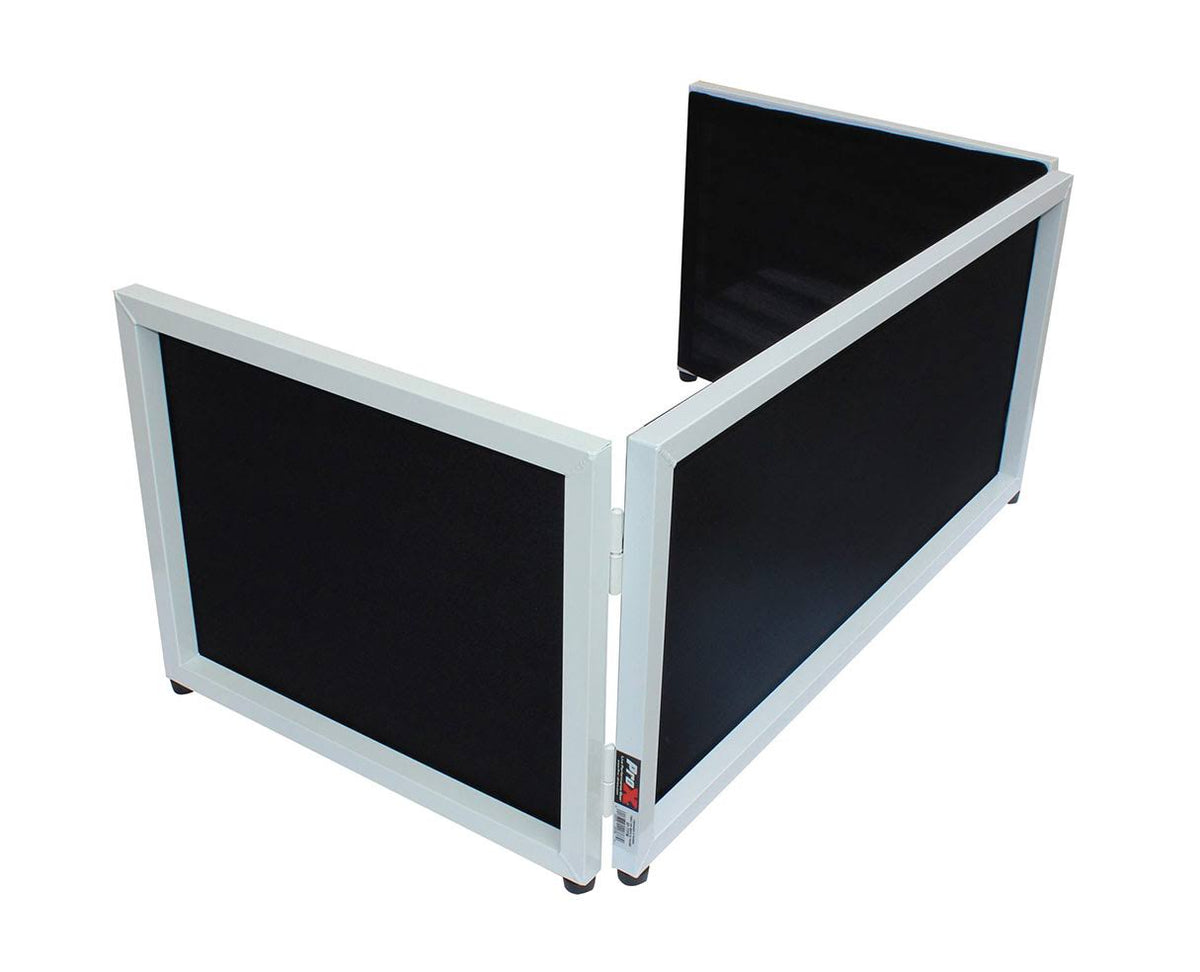 6ft Table Top DJ Facade White Trim Black White Scrim P201918