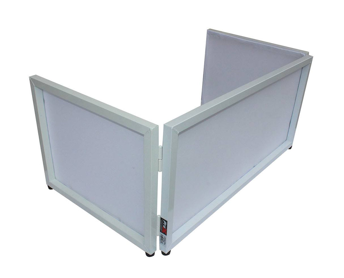 6ft Table Top DJ Facade White Trim Black White Scrim P201918