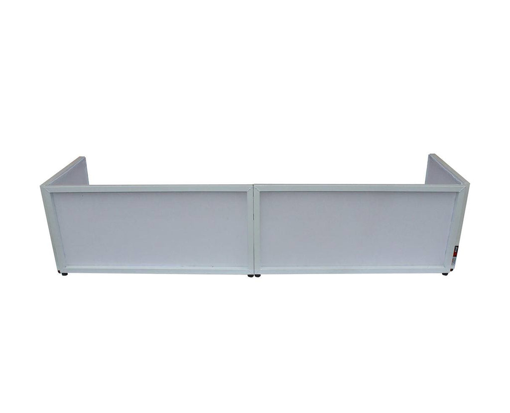 6ft Table Top DJ Facade White Trim Black White Scrim P201918