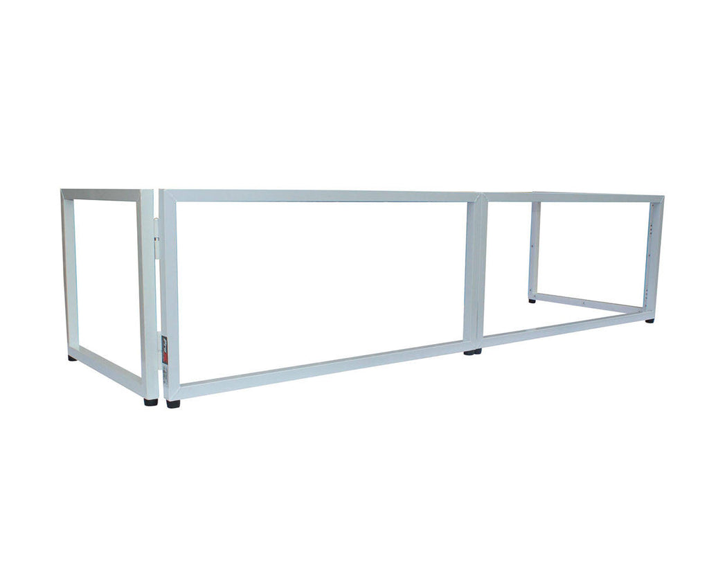 6ft Table Top DJ Facade White Trim Black White Scrim P201918