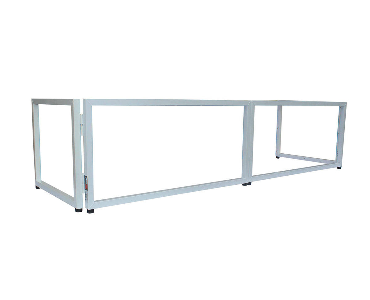 6ft Table Top DJ Facade White Trim Black White Scrim P201918