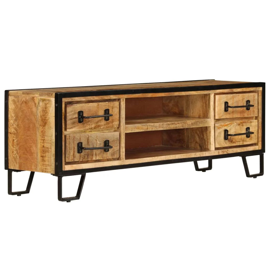 TV Cabinet with Drawers Solid Mango Wood W129