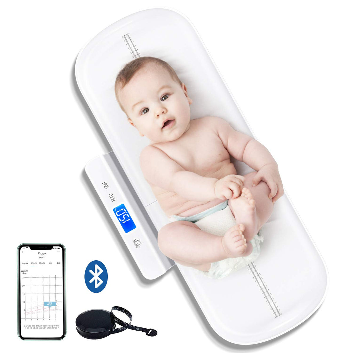 Baby Scale with Blue Backlight J41701