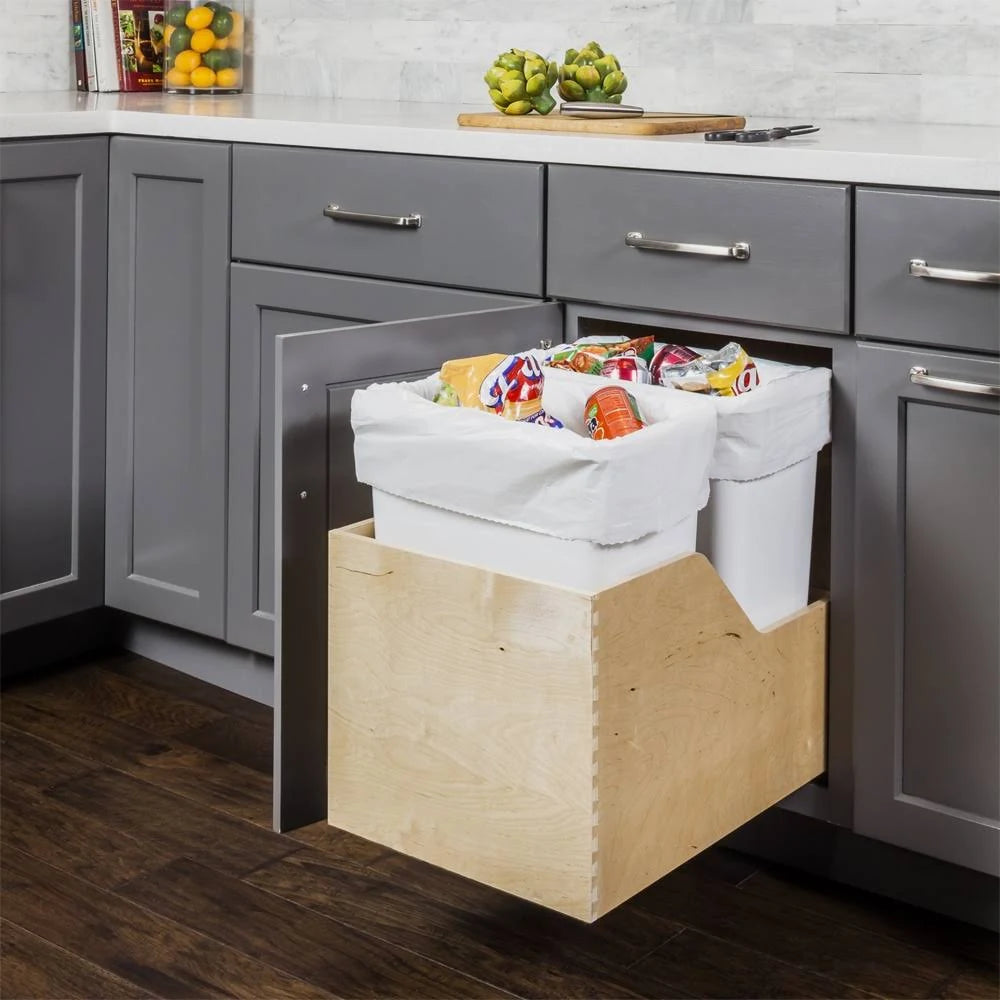 Double Pullout Waste Container System E57252