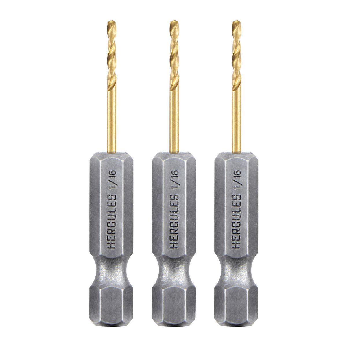 1/16 in. Titanium Drill Bit Set, 3-Piece I234298